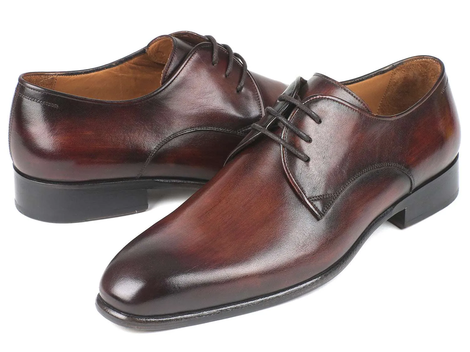 Paul Parkman Antique Brown Derby Shoes