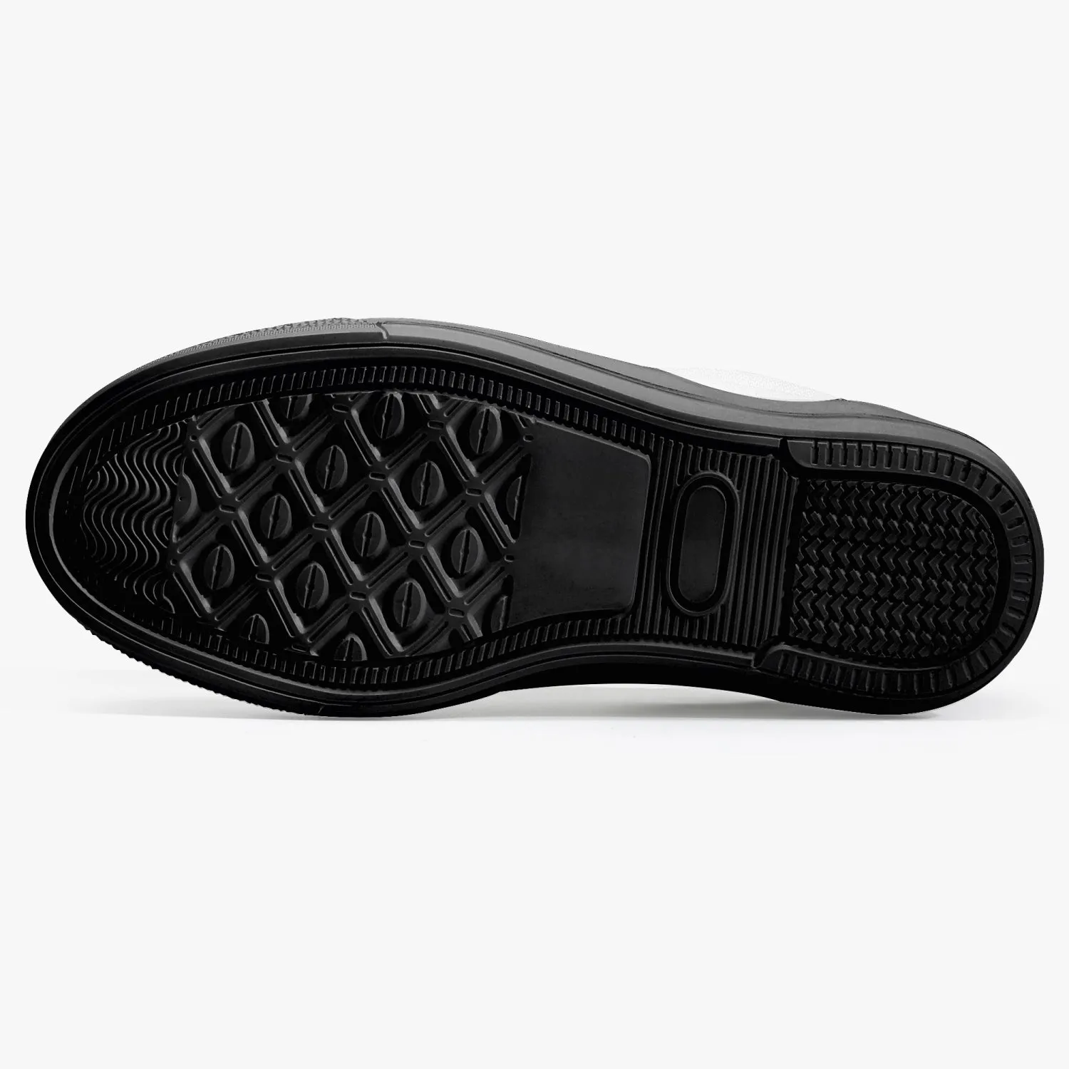 "Benji" Black (White logo)  Kids' Slip-On Shoes