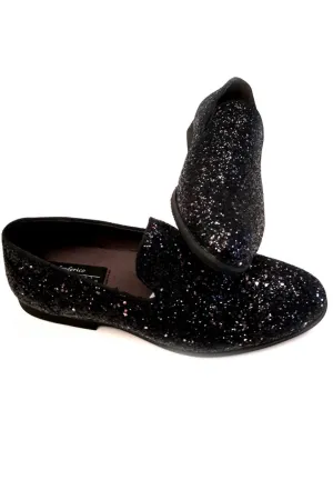 "Sparkle" Marble Black Shoes