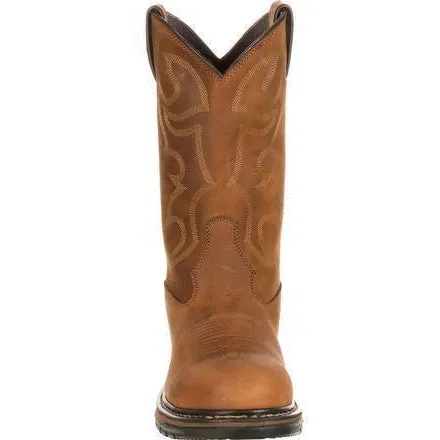 Rocky Men's Original Ride Branson WP Steel Toe Western Boot-FQ0002809