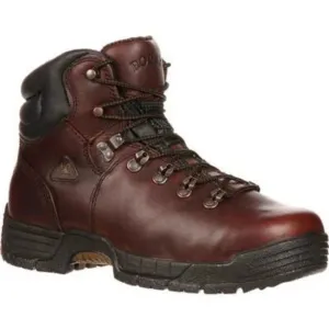 Rocky Mobilite Men's Steel Toe Waterproof Work Boots Fq0006114 In Brown