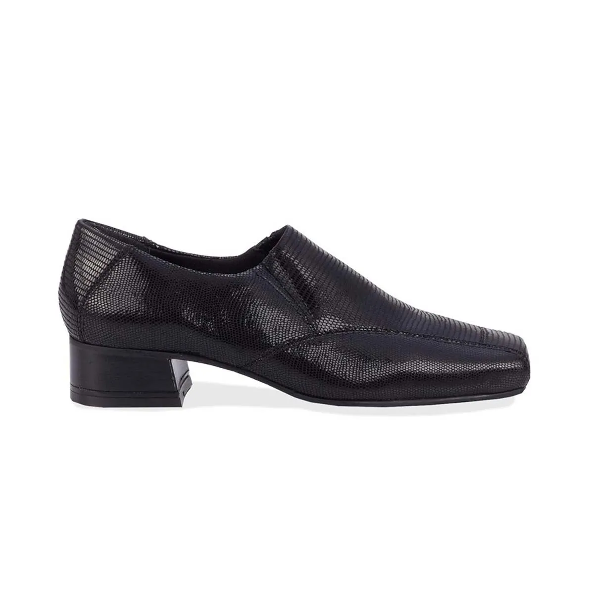 Ros Hommerson Eagan Women's Loafer Slip-on Shoes In Black Patent