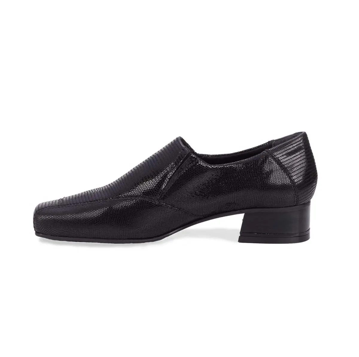 Ros Hommerson Eagan Women's Loafer Slip-on Shoes In Black Patent