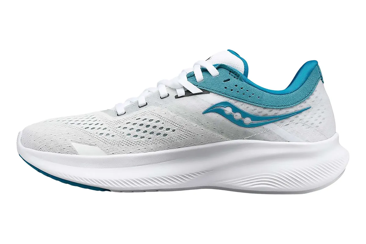 Saucony Ride 16 B White/Ink Womens