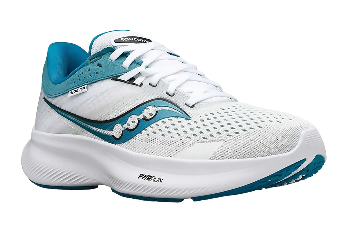 Saucony Ride 16 B White/Ink Womens