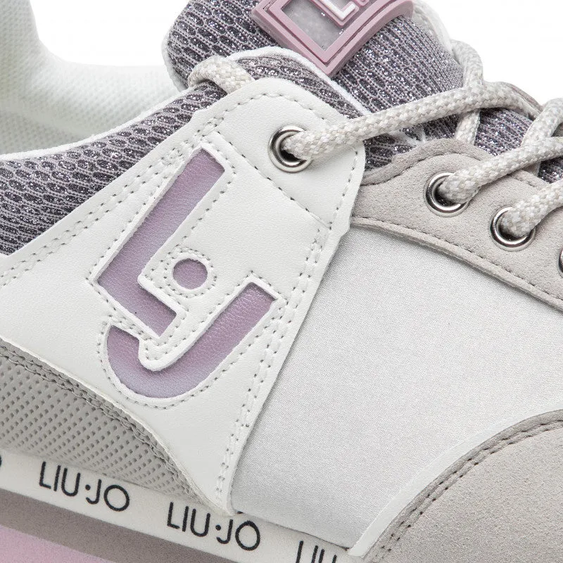 Scarpe Donna LIU JO linea Wonder 6 Sneakers in Mesh con Inserti in Nylon Grigio