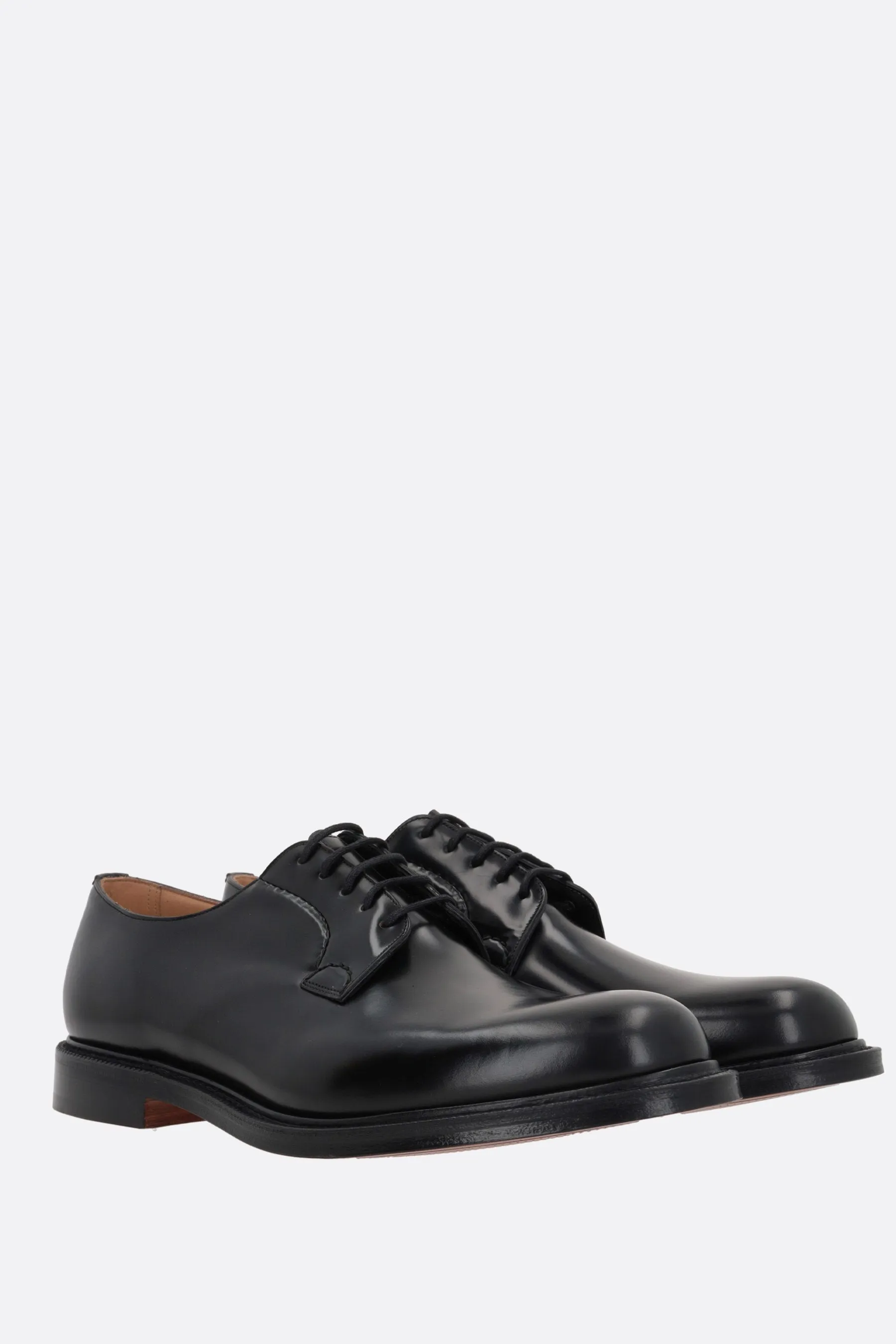 Shannon derby shoes in brushed leather