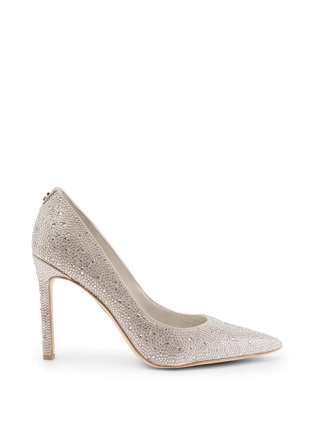 Silver Seannie Embellished Pumps