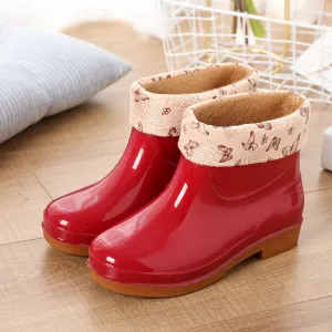 Slip On Red Rainboots