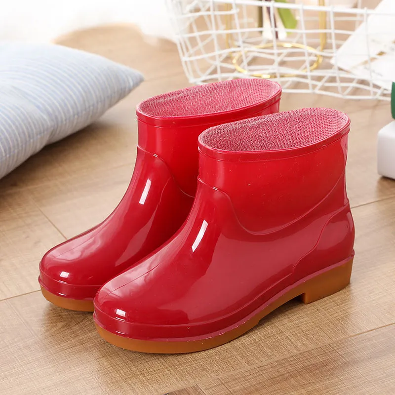 Slip On Red Rainboots