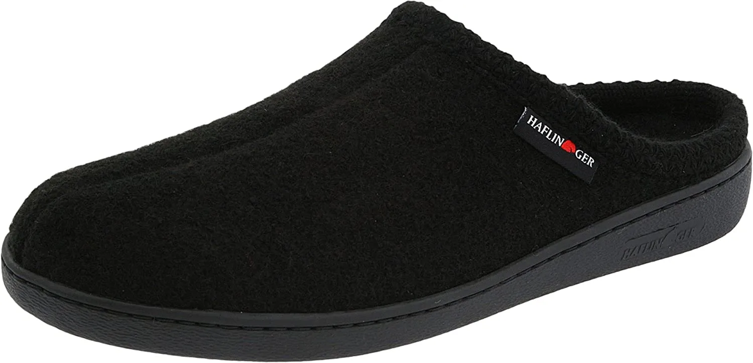 Slip-on Rubber-soled Wool Slipper