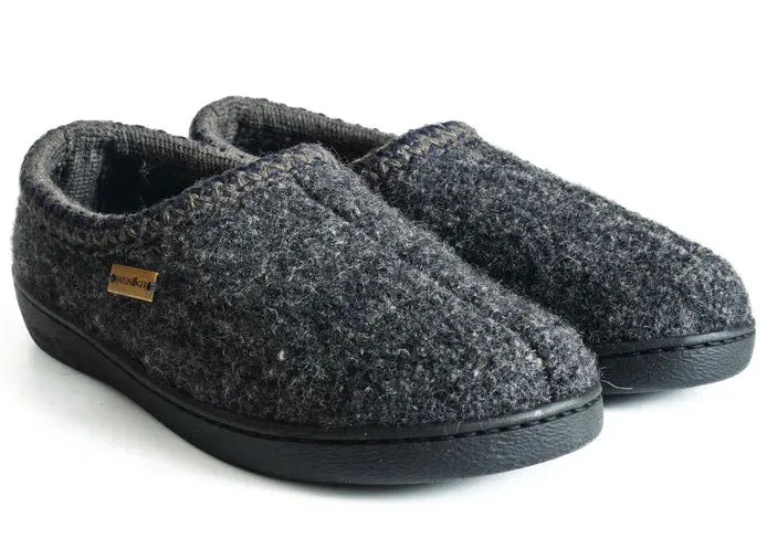 Slip-on Rubber-soled Wool Slipper