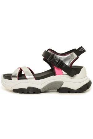 Sporty Chunky Strap Sandals - Pink