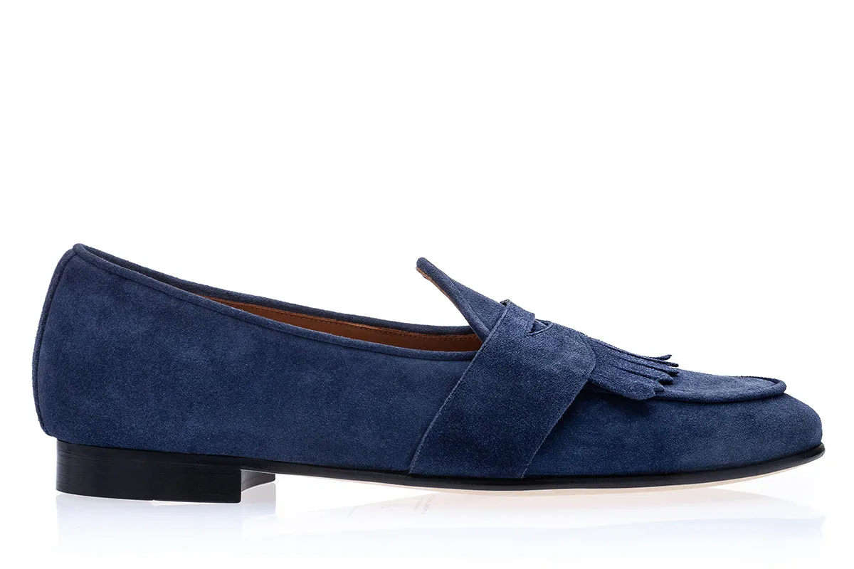 TANGERINE 10 GORAIN NAVY BELGIAN LOAFERS