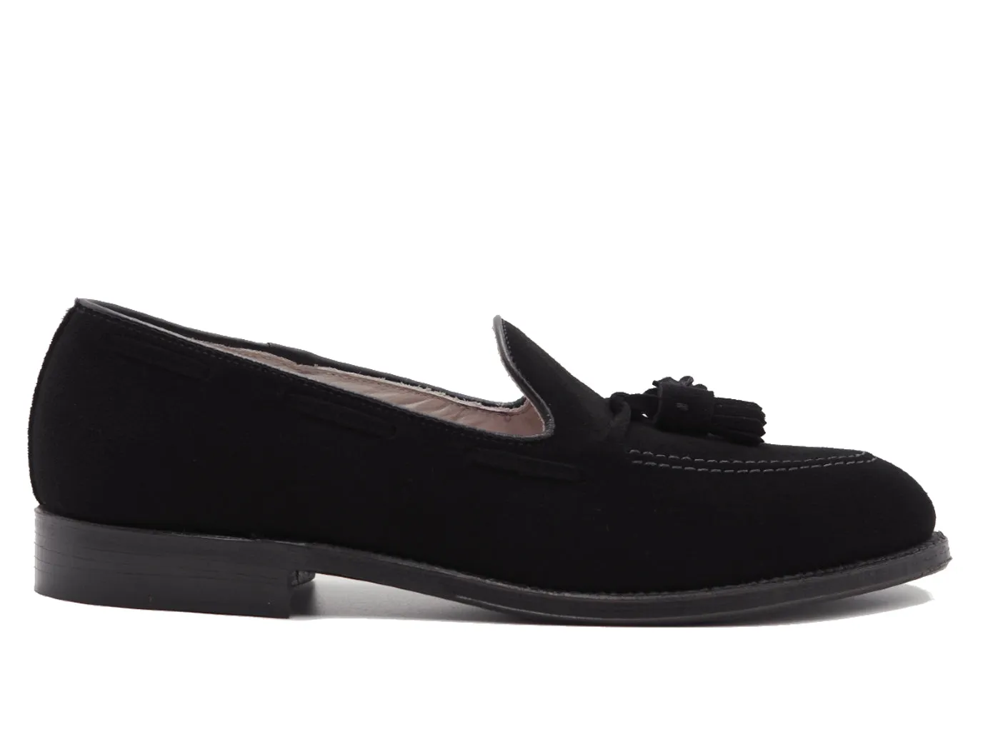 Tassel Moccasin Black Suede