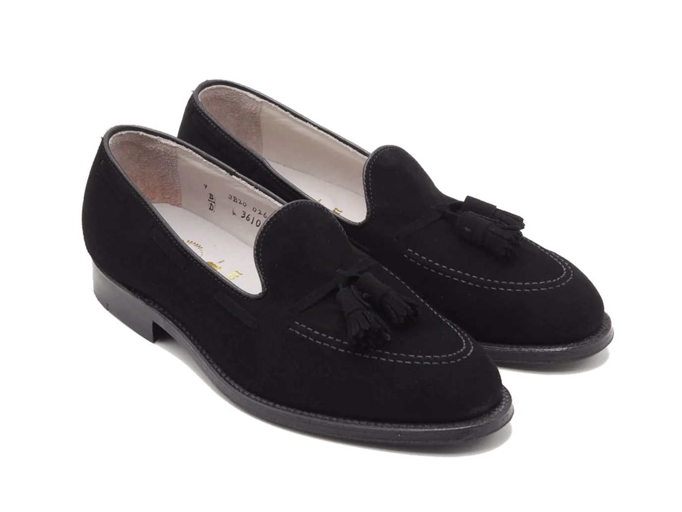 Tassel Moccasin Black Suede