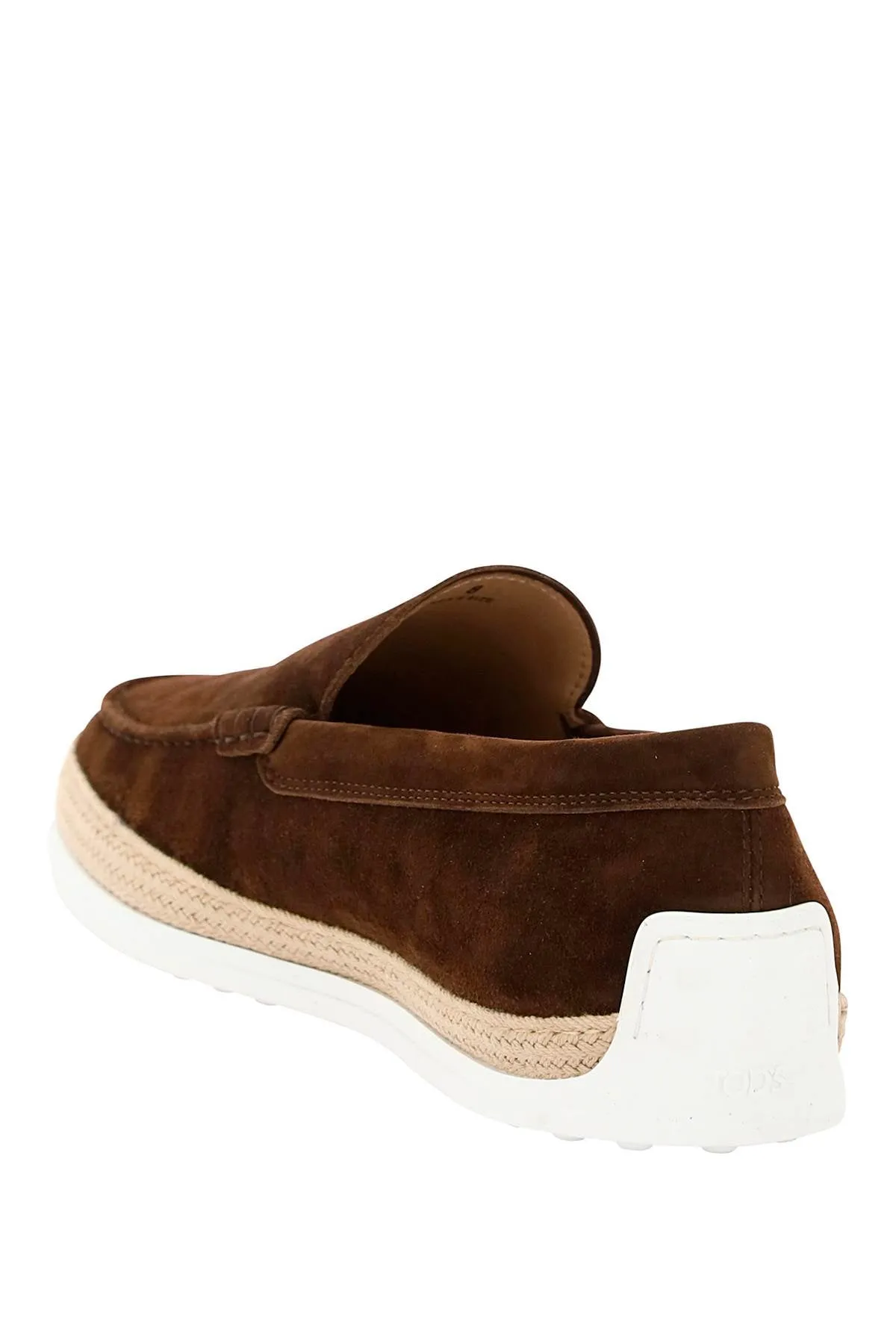 TodS Suede Slip-On With Rafia Insert