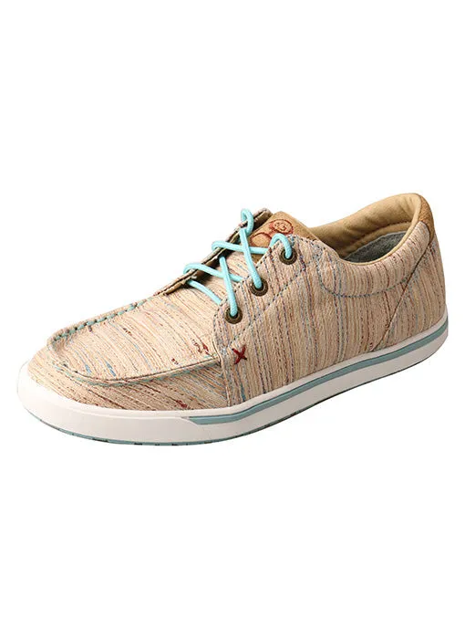 Twisted X Women's HOOEy Loper Textured Tan Sneakers Style WHYC011