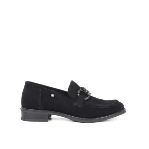 Womens Dorking Harvard Calf in Negro