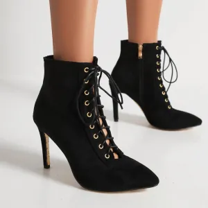 Women's stiletto heels pointed toe booties for spring/summer